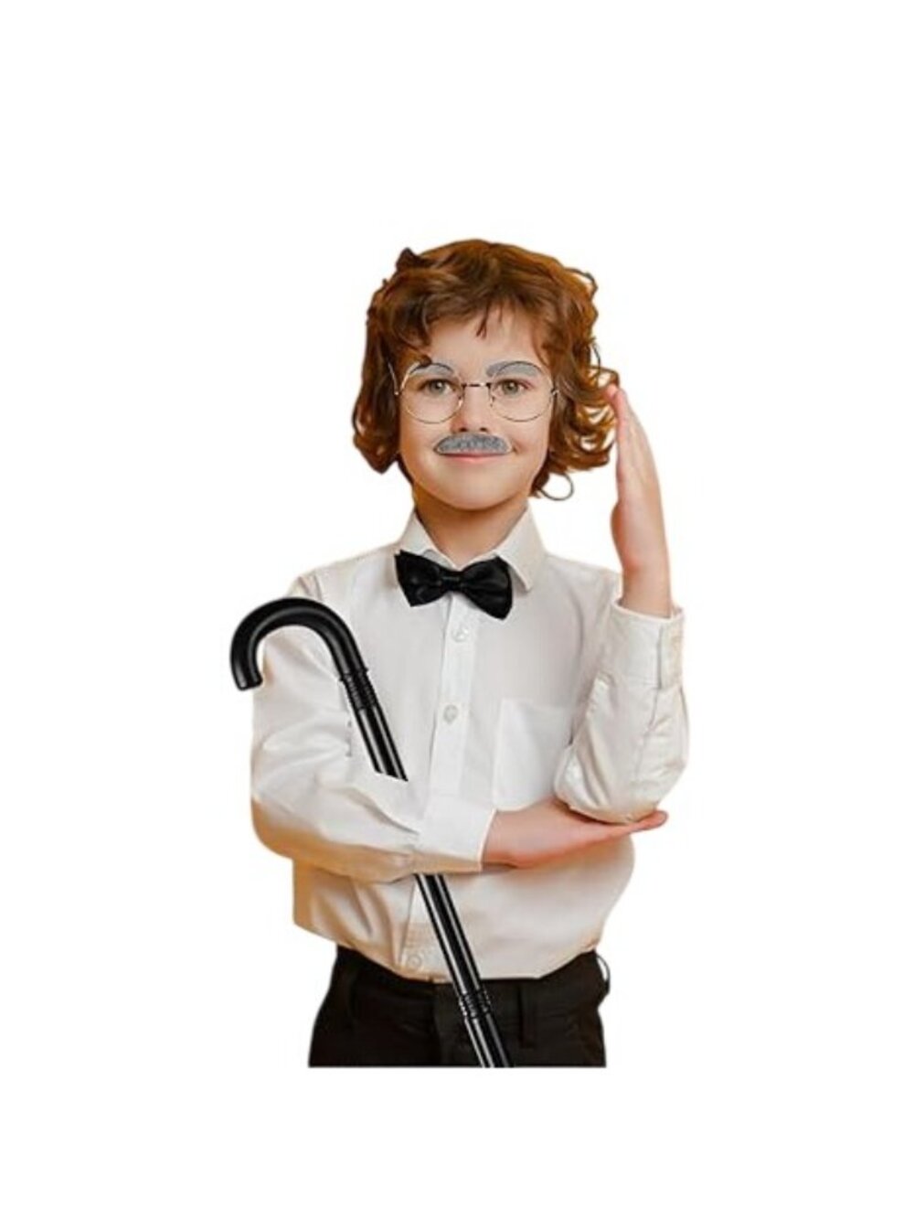 Kids 20s Old Man Gentleman Costume Set 100th Day of School Accessories Halloween